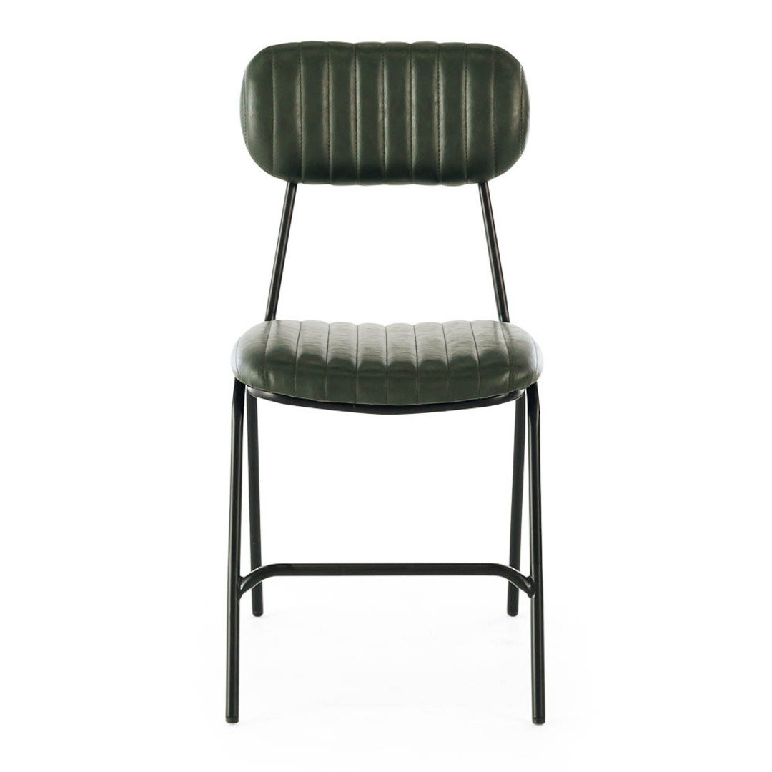 Datsun Dining Chair Vintage Green PU image 1